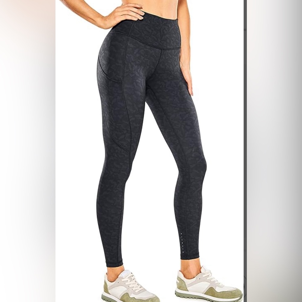 Crz yoga leggings. Buttery soft, leopard print with pockets.